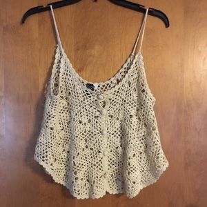 Crochet Flower Tank